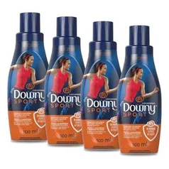 Kit com 4 Amaciante Downy Sport Odor Block 500ml