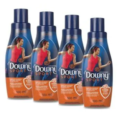 Kit com 4 Amaciante Downy Sport Odor Block 500ml