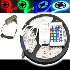 Fita Led Gesso C/ Controle E Fonte 3528 Rgb - 5 Metros por R$ 20