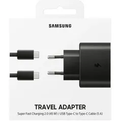 Carregador de Viagem Samsung Ultra Rápido 45W Preto EP-TA845 | R$138