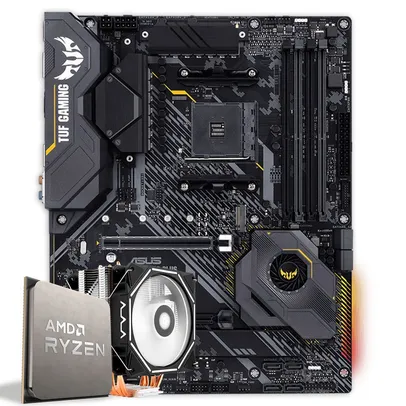 KIT RYZEN 5 5600X, ASUS TUF GAMING X570, COOLER CORAX | R$3028