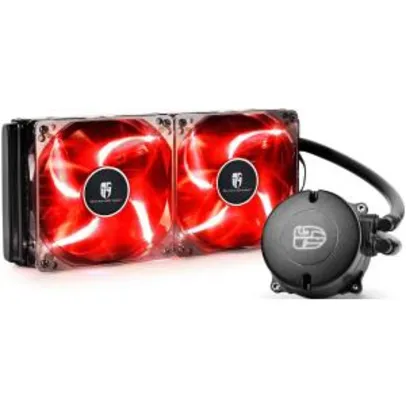 Water Cooler Gamerstorm DeepCool Maelstrom 240T LED Red 240mm Intel-AMD MS240T-RED AM4