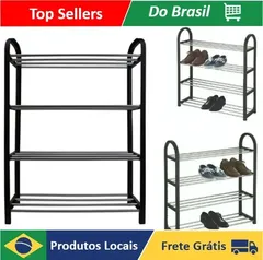 [R$ 15,63 MOEDAS/ APP/ NO BRASIL] Sapateira Organizador Sapatos Prateleira 8 Pares Desmontável - AliExpress 15