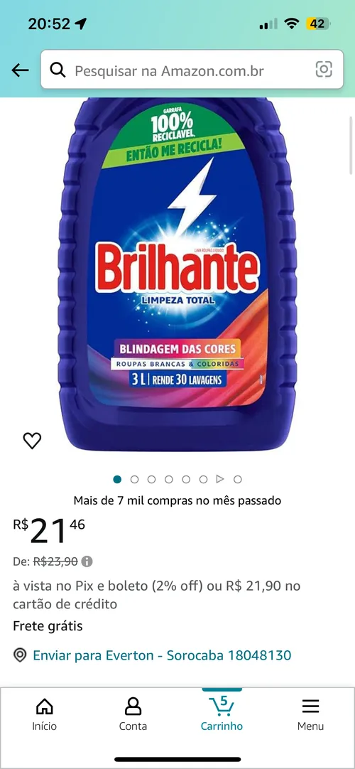 Imagem na descrição da promoção