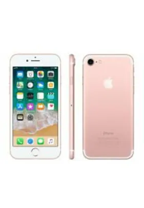 iPhone 7 Apple 32GB Ouro Rosa 4G Tela 4.7” Retina - Câm. 12MP + Selfie 7MP iOS 11 | R$1.889