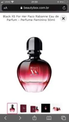 Perfume Black Xs for her 50ml | R$ 308