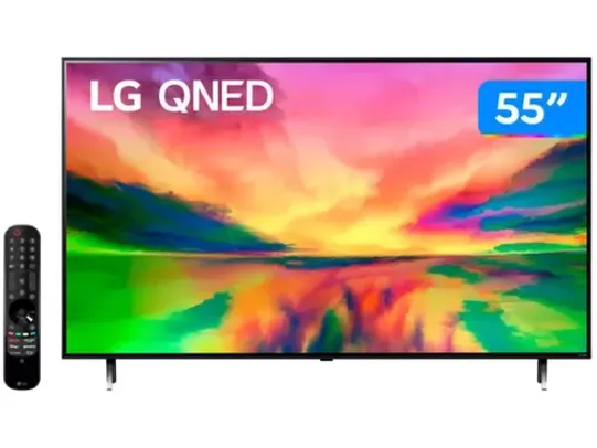 Smart TV 55” 4K QNED LG NanoCell 55QNED80SRA - 120Hz