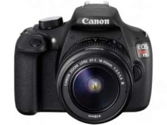 [Magazine Luiza] Câmera SemiProfissional Canon EOS Rebel T5, 18-55 III 18MP LCD 3" Zoom Óptico 3x Filma Full HD - R$1400
