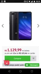 Xiaomi Mi 8 Lite 64GB + 4GB RAM Desbloqueado - Versão Global - R$1.130