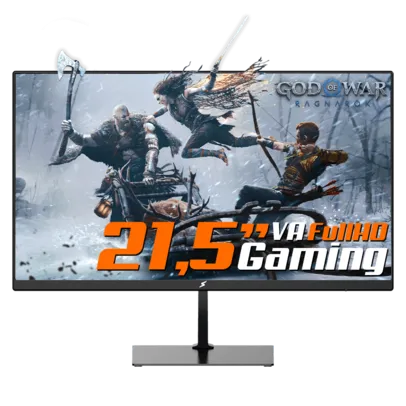 Monitor Gamer SuperFrame View, 21,5 Pol, Full HD, 75Hz, Painel VA, HDMI/VGA, SF22H2F