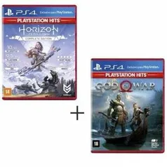 Horizon Zero dawn + Goodd Of Warr - Mídia Física - R$86