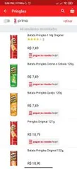 Pringles a partir de R$7,50