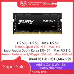 Memoria ram notebook ddr4 3200mhz 8gb Kingston