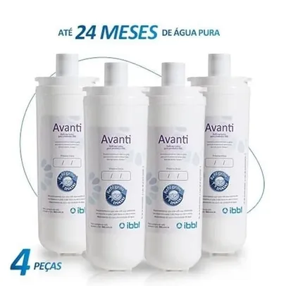 Kit com 4 Refil Filtro IBBL Avanti Girou Trocou 10610078