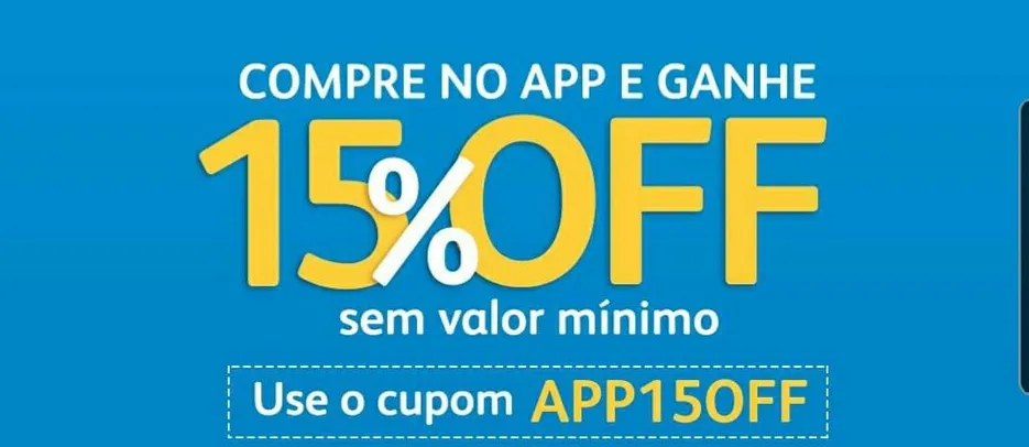 [APP] Cupom de 15% OFF na Petz