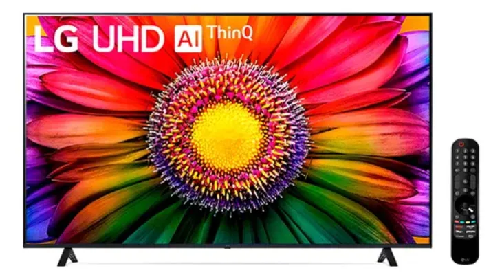 Smart TV 65'' LG 65UR871C0SA Thinq Ai Led 4k 65 Alexa built-in Bivolt Preto