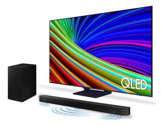 Combo Samsung Smart Tv 65  Qled 4k Q65c + Soundbar Hw-q800c