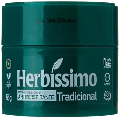 (Prime) Desodorante Creme Herbíssimo Tradicional 55g