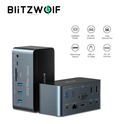 BlitzWolf BW TH13 18 in 1 USB C Docking Station  PC