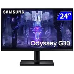 Monitor Gamer Samsung Odyssey G30 VA 24 Wide, 144Hz, Full HD HDMI LS24BG300ELMZD