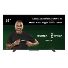 [AME R$2640] Smart TV QLED 65'' 4K Toshiba 65M550LS VIDAA 3 HDMI 2 USB Wi-Fi - TB015M