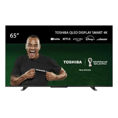 [AME R$2640] Smart TV QLED 65'' 4K Toshiba 65M550LS VIDAA 3 HDMI 2 USB Wi-Fi - TB015M