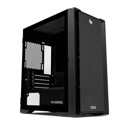 Gabinete Gamer Pichau HX550 B, Mid-Tower, Lateral de Vidro, Com 3 Fans, Preto, PG-HX55-BK01