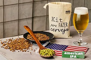 Néo Cerveja Kit Fabricação Caseira de Cerveja Artesanal - Para Iniciante - Faça 2 Litros de American