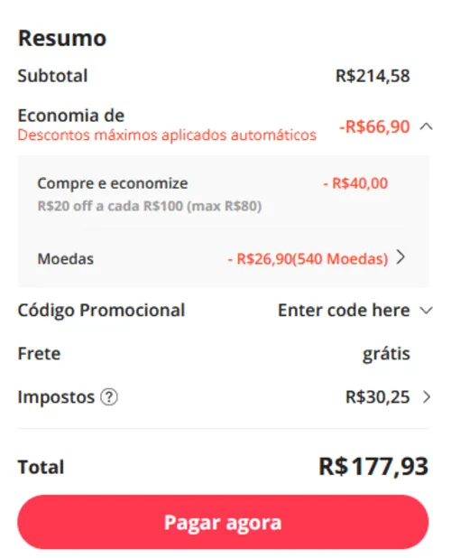 Imagen na descrição da promoção