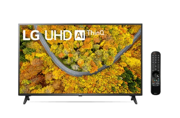 Smart TV LG 65" 4K UHD 65UP7550 com WiFi e Bluetooth, HDR, Inteligência Artificial ThinQ Smart Magic