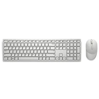 Teclado e mouse sem fio Dell Pro — KM5221W Branco