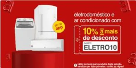 10% OFF em Eletrodomésticos na Americanas