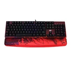 Kit Teclado Mecânico + Apoio de Pulso Redragon, Infernal Dragon Viserion RGB Switch Optic Blue, ID582 + Infernal Shin | R$ 379