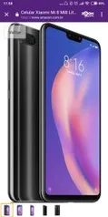 Xiaomi Mi 8 Mi8 Lite 64gb 4gb Ram Tela 6.26 4g Preto (Preto) | R$1150