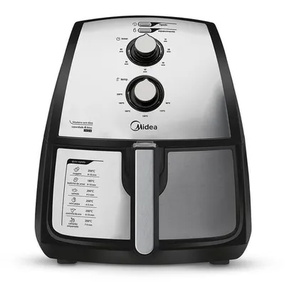 Fritadeira Airfryer 4L cor Inox Midea