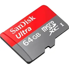 [Novos USUÁRIOS] Cartão Micro SD Sandisk Ultra 64gb - R$ 7,74