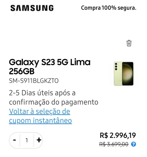 Imagem na descrição da promoção