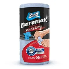 [ PRIME | REC | CASHBACK Scott Duramax R$15] Scott Duramax Pano Reutilizável em Rolo, Azul, 58 Folhas