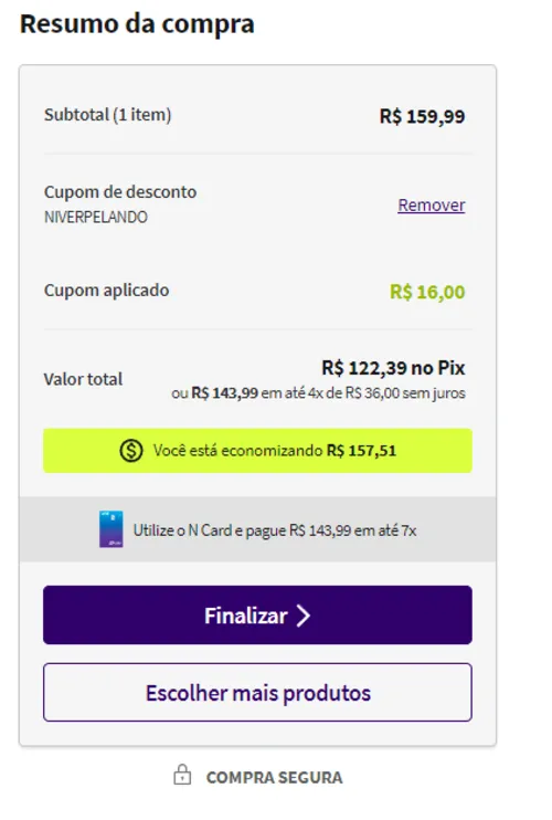 Imagem na descrição da promoção