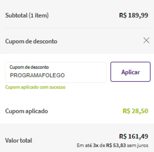 Imagem na descrição da promoção