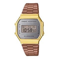 Relógio Feminino Digital Casio Vintage A168WECM-5D - Rosê