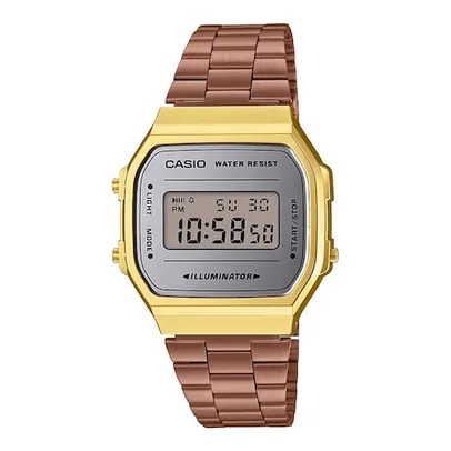 Relógio Feminino Digital Casio Vintage A168WECM-5D - Rosê