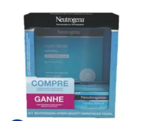Kit Neutrogena Hidratante Facial Hydro Boost Water Gel 50g + Máscara Facial Hydro Boost 30g | R$43