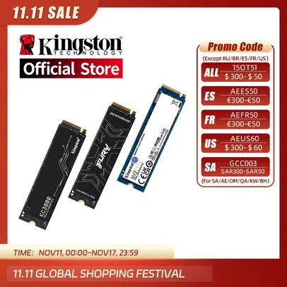 [Taxa Inclusa] SSD Kingston Nvme 1TB (leia descrição) 