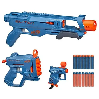 [AME R$124 | SC R$87] Lança Dardos Nerf Elite 2.0 Kit Loadout Com 3 Lançadores