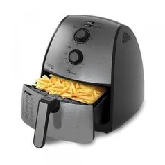 Fritadeira Midea Air Fryer Preto e Inox 4L FXA42