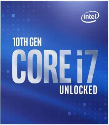 Processador Intel Core i7 10700F, 2.90GHz (4.80GHz Turbo), 10ª Geração, 8-Cores 16-Threads - R$1889