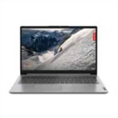 Notebook Lenovo Ultrafino IdeaPad 1 R5-7520U 16GB 256GB SSD Linux 15.6" 82X5S00200 Cinza