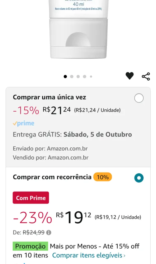 Imagem na descrição da promoção