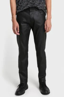 Calça Black Jeans Resinada Skinny - Preto | R$30